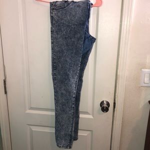 Plus Size Acid Wash Jeans